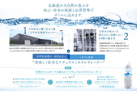 「大雪旭岳源水」（500ml×48本）×6か月
