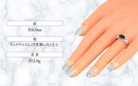 ロンドンブルートパーズ リング 1.3ct K10WG  （13387）