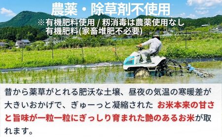 【定期便6回】天真爛漫 奥大和高原米 ＜令和7年産 玄米 5kg＞ ／ ふるさと納税 無農薬 米 お米 こめ コメ 国産 新米 玄米 一等米 農家やまおか 有機肥料使用 農薬不使用 除草剤不使用 奈良