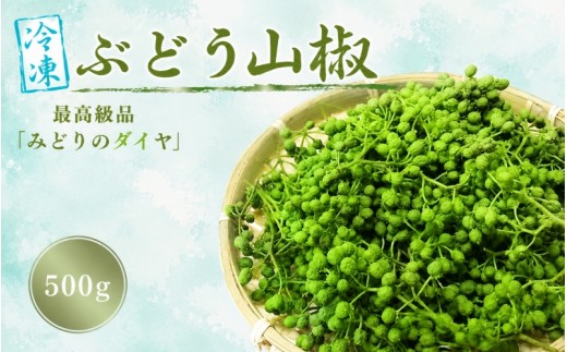 
                  冷凍 ぶどう山椒 山椒 選べる容量 500g【twn044-cbudo-500A】
                