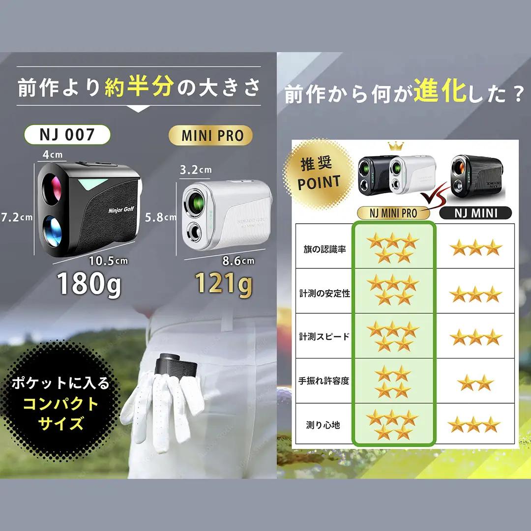 【ふるなびWEEK対象】NINJOR GOLF NJ MINI PRO OLED ( ピンク ) 