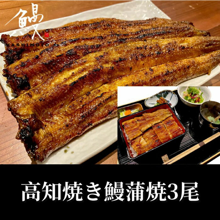 【ふるさと納税】高知 焼き鰻蒲焼 3尾 【鰻HASHIMOTO】[ATDX006] レンチン 蒲焼き かば焼き たれ タレ うなぎ ウナギ 鰻 小分け 個包装 パック 冷凍 冷凍食品 国産 レンジ レンジでチン おかず 簡単調理 調理済 時短 温めるだけ