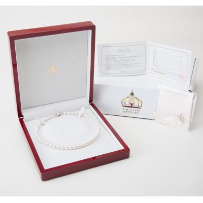 ふるさと納税 長崎市 9.0-9.5mm フォーマル アコヤ真珠ネックレスとピアスセット |  | 01