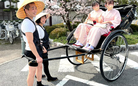 旅行 あなただけの特別な旅を！【人力車貸切プラン・人力車で巡る松江の旅60分コース】（60分・1名様/1台）島根県松江市/水の都を走る人力車「まつ笑」[ALGR005] 旅行 旅行