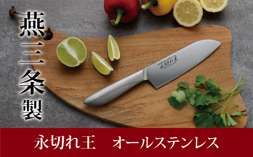 
                  三徳包丁 永切れ王 オールステンレス 新生活 一人暮らし 10000円以下 1万円以下 【010S083】
                