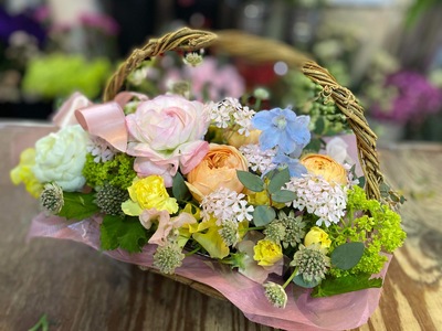 地元の花屋さんオススメの寄せ鉢 花 生花 お花 花束 ギフト 寄せ鉢 鳥取県 倉吉市