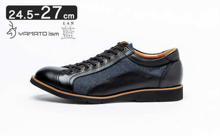倭イズム ( ヤマトイズム ) 牛革 デニム シューズ 紳士靴 YA3310 23.5cm