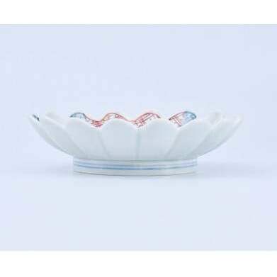 有田焼 地紋 菊形6.5寸皿【まるぶん】食器 器 うつわ 手描き 18cm A20-556_イメージ3