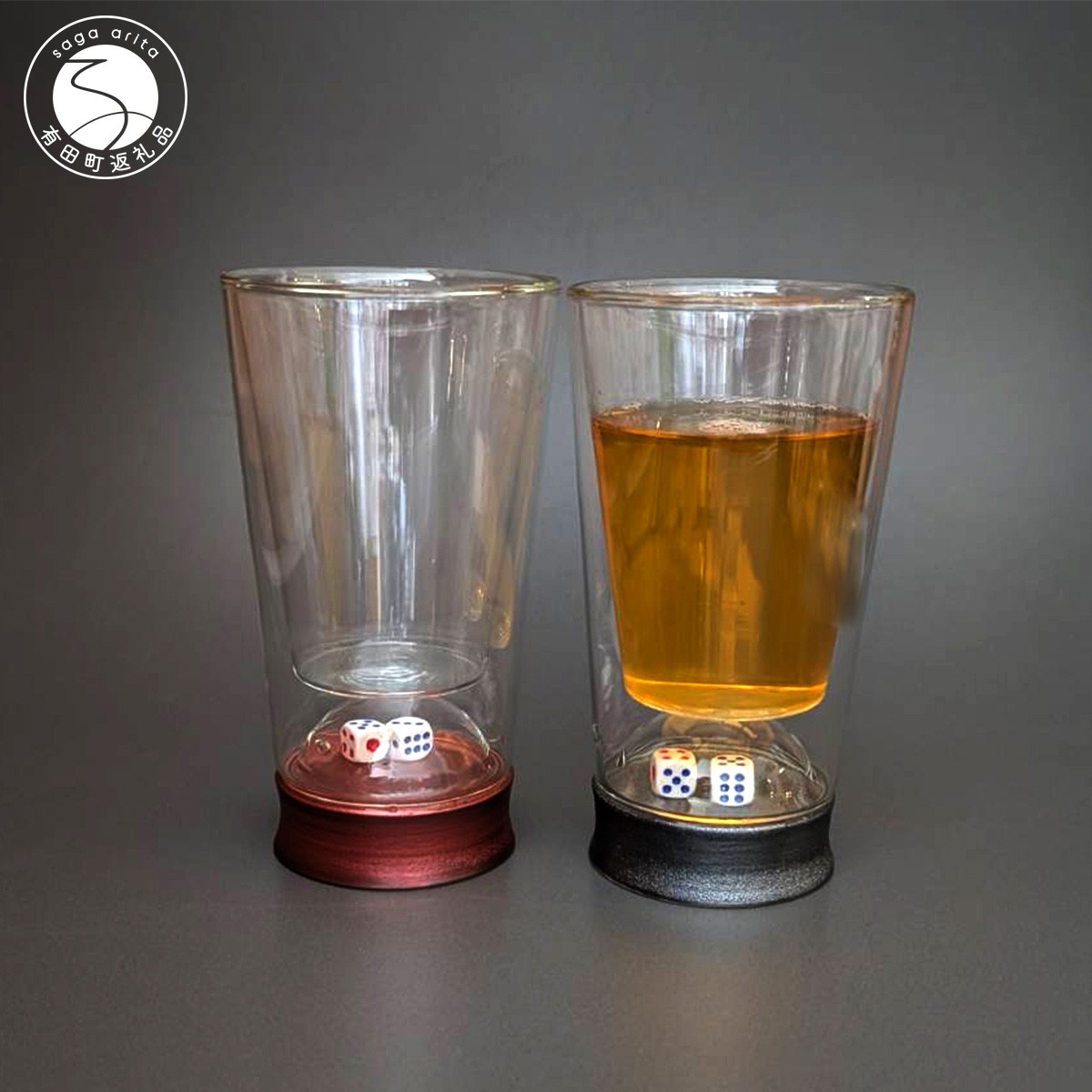 
            有田焼 ダブルウォール ハイボールグラス【東洋セラミックス】食器 器 うつわ ハイボール 晩酌 サイコロ グラス 耐熱 25000円 A25-635
          