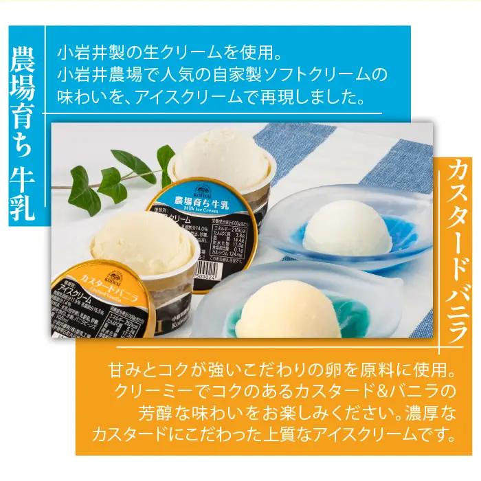 小岩井農場 アイスクリーム 10個 セット ／ 人気 スイーツ デザート アイス カスタード バニラ 牛乳 りんご 林檎 リンゴ ヨーグルト 4種類 食べ比べ お菓子 個包装 小分け お取り寄せ ギフ