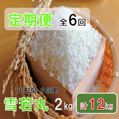 ふるさと納税 小国町 【発送月固定定期便】山形県小国町産　雪若丸2kg　おぐにのこめ全6回