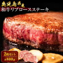 【ふるさと納税】 鹿児島県産 和牛 リブロース ステーキ 計 800g （ 400g × 2P ） | ロース ロース ステーキ 和牛 鹿児島県大崎町 鹿児島県 大崎町 鹿児島 大崎 お取り寄せ 取り寄せ ご当地 ご当地グルメ 肉 お肉 特産品 牛肉 支援