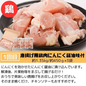 【E90001】＜定期便・全3回＞肝付町セレクト定期便《肉だらけ定期便A》 鹿児島 牛肉 黒毛和牛 豚肉 黒豚 鶏肉 唐揚げ 味付け 定期便 セレクト 加工品 肉加工品 簡単調理 冷凍 冷凍食品 【株
