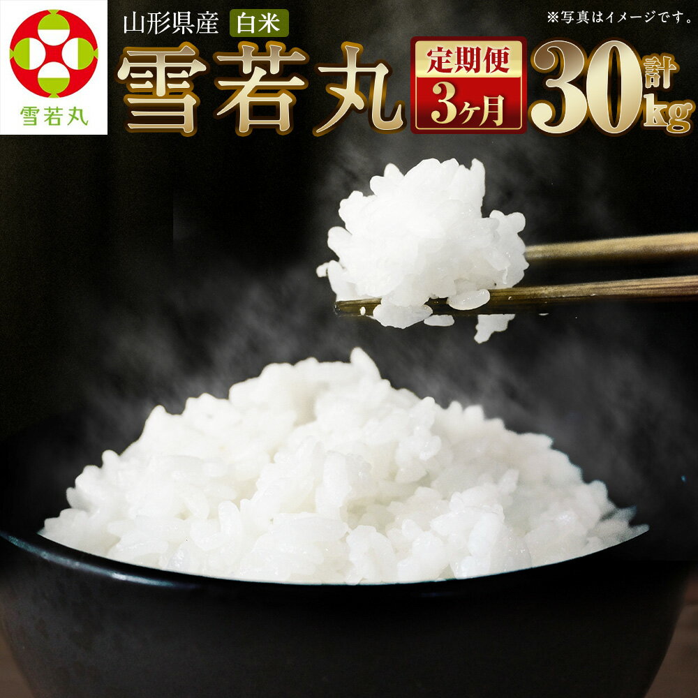 【ふるさと納税】【3ヶ月定期便】【令和7年産新米】〈白米〉 雪若丸 10kg×3回 合計30kg 山形県産 精米 【2025年11月上旬発送開始予定】
