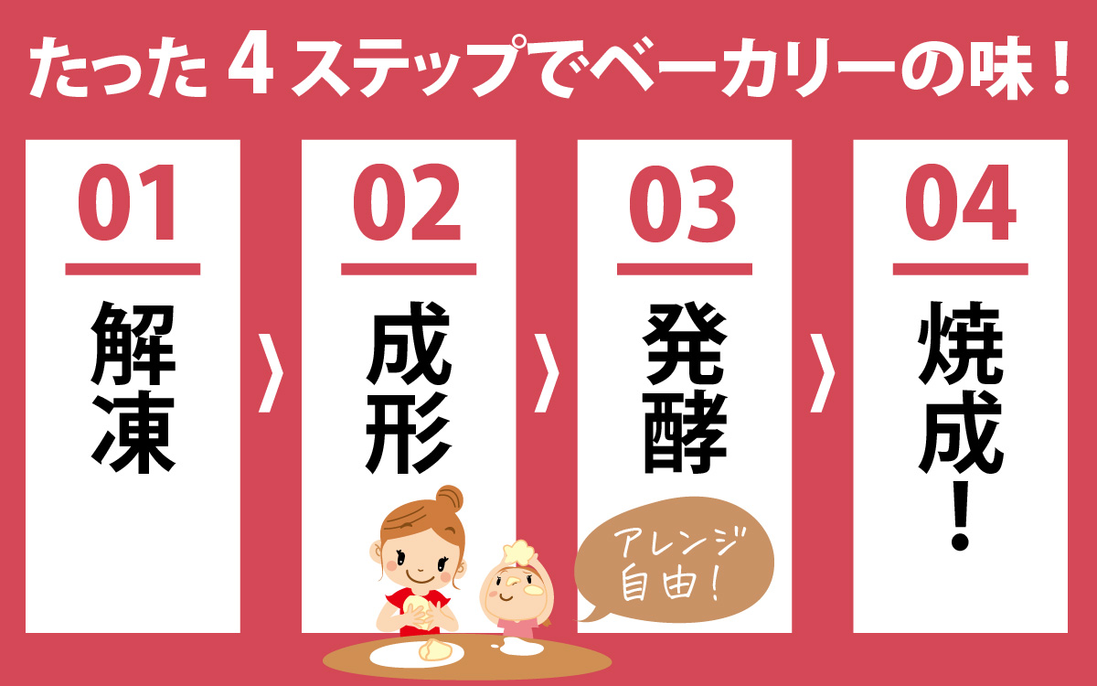 冷凍生地のアレンジパンキット【白パン】（手づくりパンキット） 24個入り / パン 白パン 小麦の匠 パンづくり 小分け アレンジ pasco もちもち おいしい ブレッド 冷凍パン 朝食 モーニング