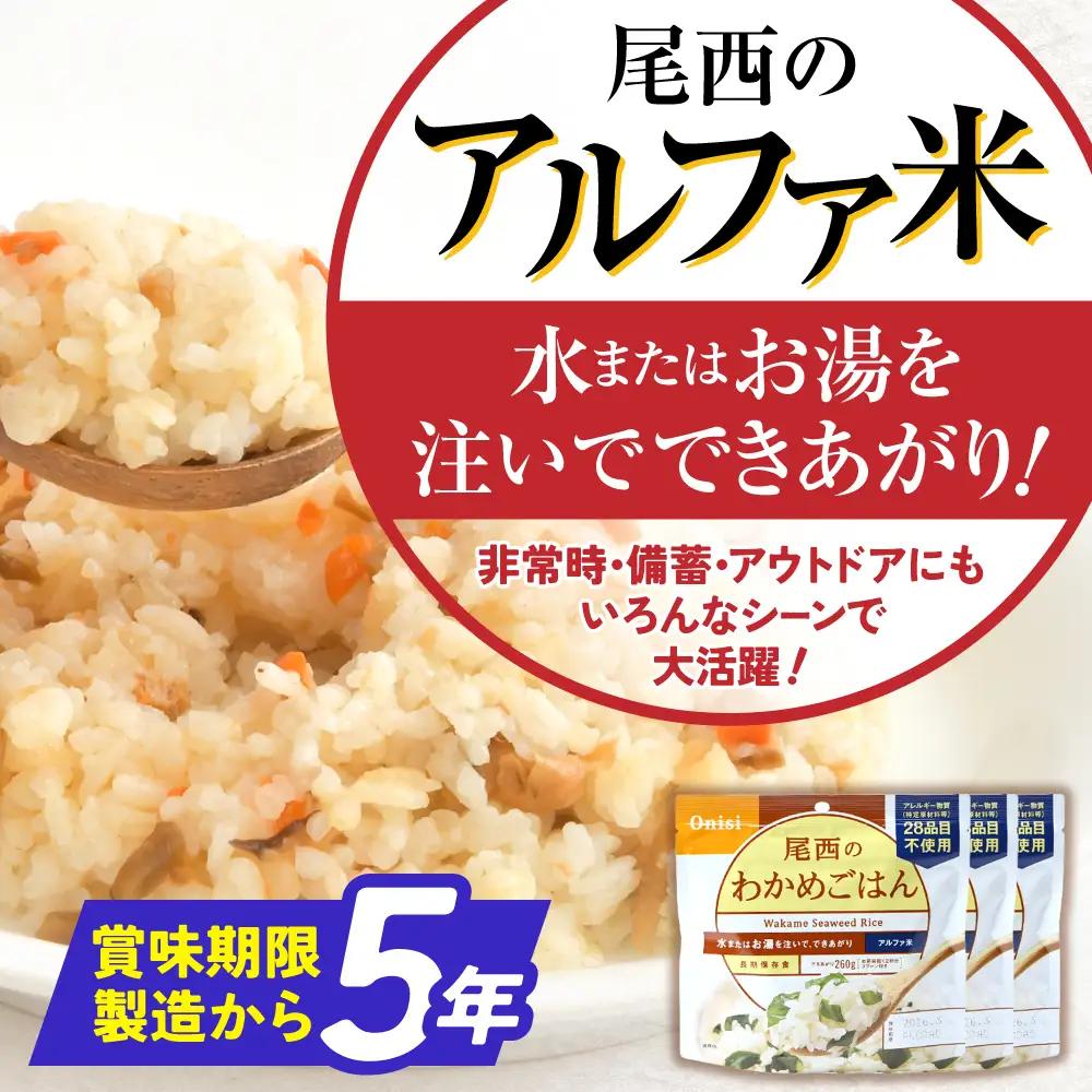【ふるなびWEEK対象】非常食 アルファ米  12個 災害 備蓄 ごはん 大崎市 尾西食品