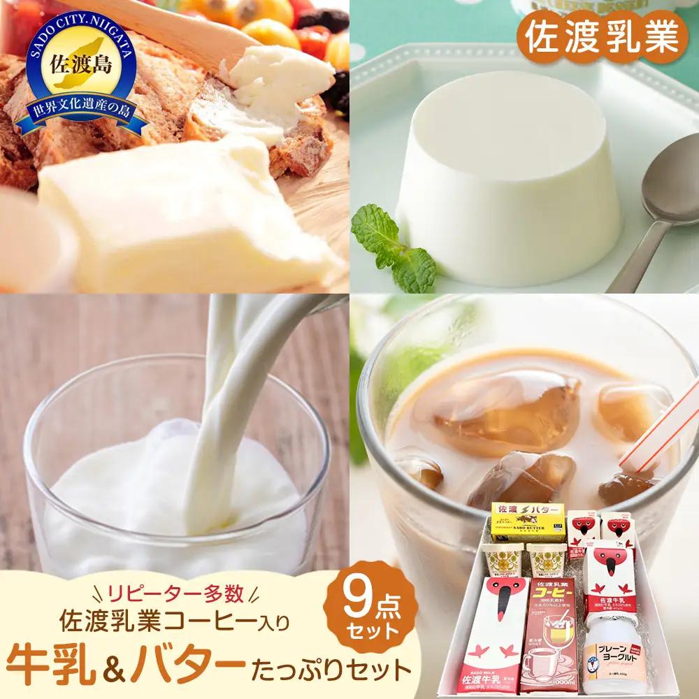 佐渡乳業 バターと牛乳たっぷり9点セット