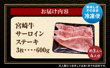 宮崎牛 サーロインステーキ 600g 肉 牛 ステーキ