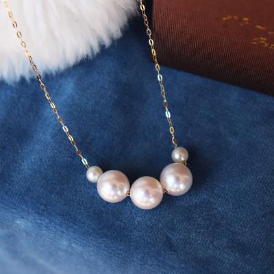 ふるさと納税 志摩市 志摩産 アコヤ真珠大珠 8-8.5ミリ ベビーパール 4-4.5ミリ Big&Small ネックレス |  | 02