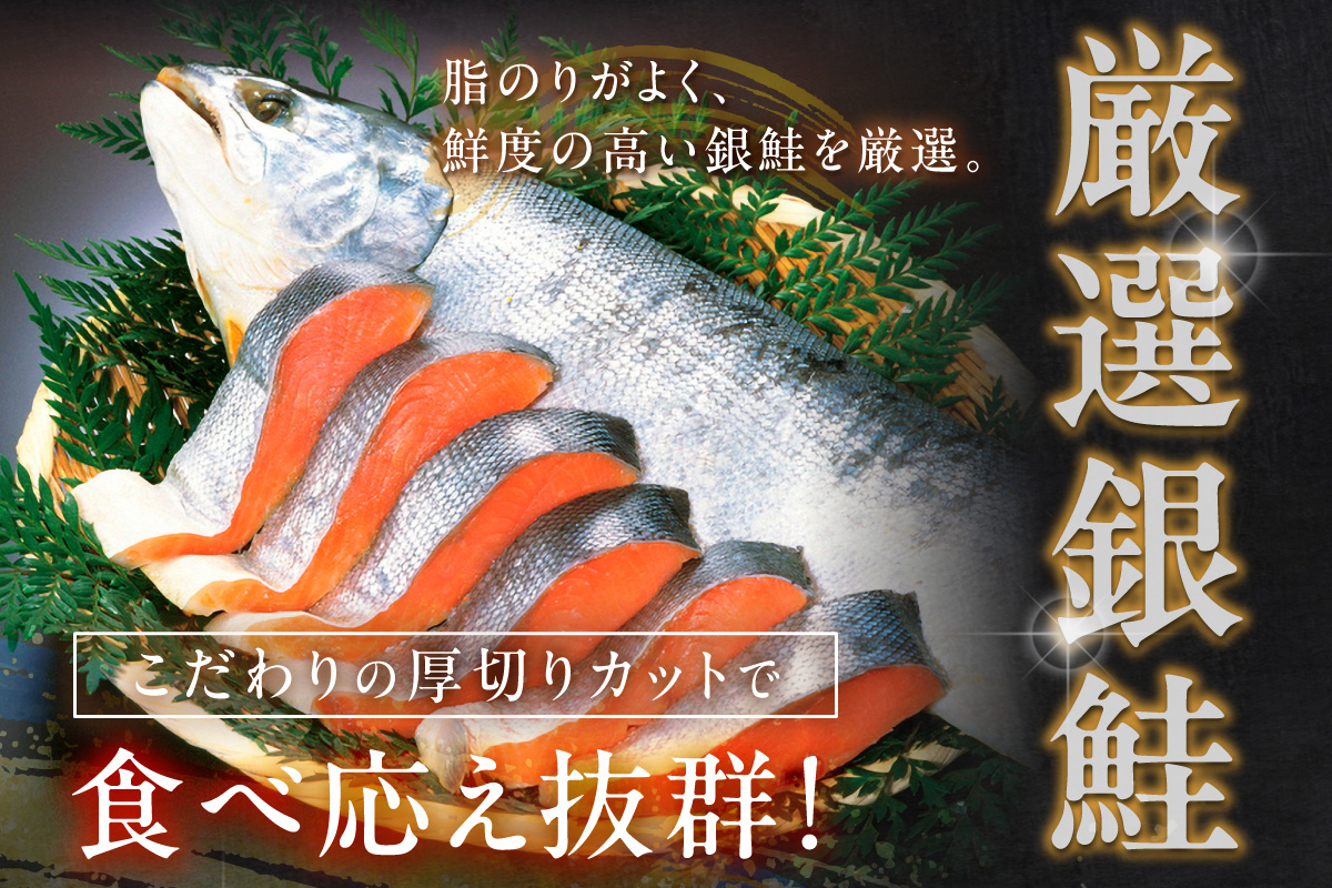 お手軽！絶品！厚切り　塩銀鮭切身 約1kg（プロトン凍結　訳あり　不揃い）　定期便　隔月×3回 ふるさと納税 鮭 しゃけ 銀鮭 切り身 定期便 サーモン ふるさと納税 シャケ