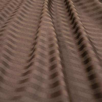 ふるさと納税 富士吉田市 【ダニ忌避率99.3%】サテンストライプのマットレス専用カバー(シングル)ディープブラウン |  | 03