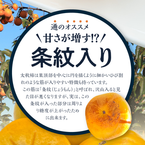 【10月発送】池尻農園　太秋柿　9玉～14玉　約3kg_柿 甘柿 太秋柿 9玉 ～ 14玉 約 3kg 種が少ない 池尻農園 シャキシャキとした食感 さっぱり 多汁 高い糖度 国産 フルーツ 果物 福