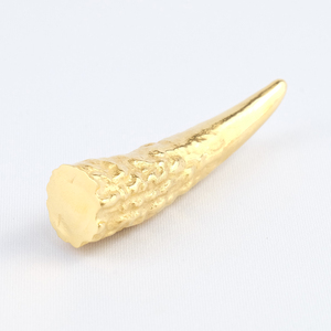 鹿の角のフィギュア(小)　置物　オブジェ　インテリア　24金　K24