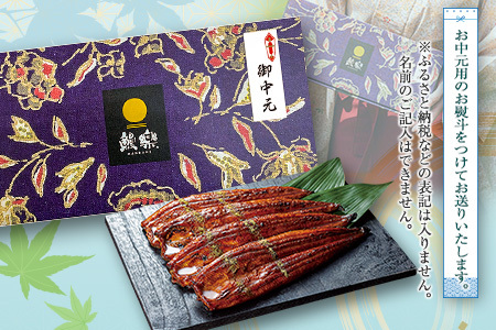 ［7月1日～7月15日にお届け］お中元専用 国産 うなぎ 蒲焼 2尾（無頭）計360g以上 おすすめ 冷凍 個包装 化粧箱 鰻 贈り物 贈答品 ギフト 鰻楽【N76】