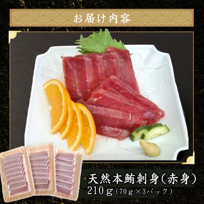 ふるさと納税 室戸市 天然本マグロ 刺身パック 【赤身】 210g(70g×3パック) |  | 01