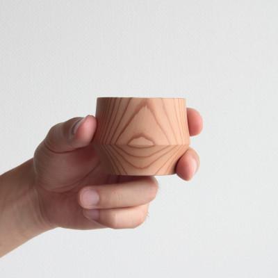 ふるさと納税 加茂市 新潟県産杉のぐい呑み【樹盃Sugi2個入り】豊かに香る酒器/盃/日本酒用 |  | 02