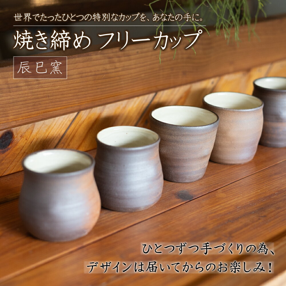 【ふるさと納税】小石原焼 焼き締め フリー カップ お酒 お茶 コーヒー ジュース 使い方 色々 福岡県 東峰村 辰巳窯 AF1
