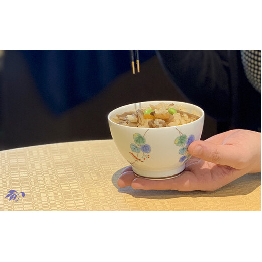 【有田焼・香蘭社】小鳥の詩・O-WAN2個セット A30-322 _イメージ2