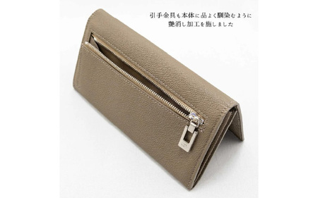 FRUGAL（フルーガル）/ 本革かぶせ式長財布 TAUPE(トープ) NG-18-a