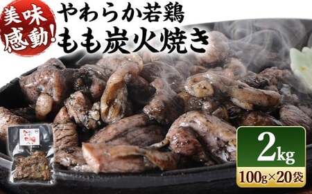 鶏専家一本気 やわらか若鶏もも炭火焼き 20袋