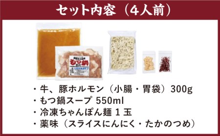 九州産もつ鍋セット(２人分）【三田川ホルモン専門店】[FAC002]