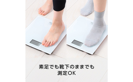 体重計 オムロン スマホ連携 ホワイト 体重計