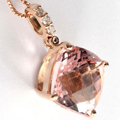 ふるさと納税 大月市 K18PG モルガナイト ダイヤ ペンダント P5957MOG-R |  | 01