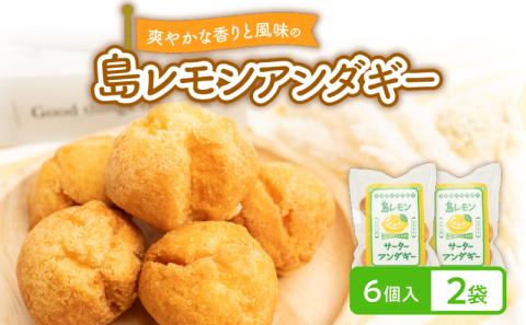 爽やかな香りと風味の「島レモンアンダギー（６個入）」2袋