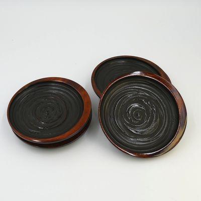 ふるさと納税 三木町 【香川漆器】三日月コースター　象谷塗　5寸　5枚組(15cm)