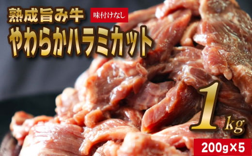 熟成旨み牛やわらかハラミカット 1kg ハラミ 冷凍 はらみ 牛 ハラミ 味付けなし ハラミ 牛肉 ハラミ 200g ハラミ 5パック ハラミ 小分け ハラミ 炒め物 ハラミ 料理 ハラミ キャベツ ハラミ もやし インジェクション加工