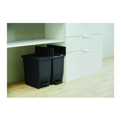 ふるさと納税 恵那市 コンパクト　低め　ペダルダストボックス　20リットル　ブラック　1個 |  | 02