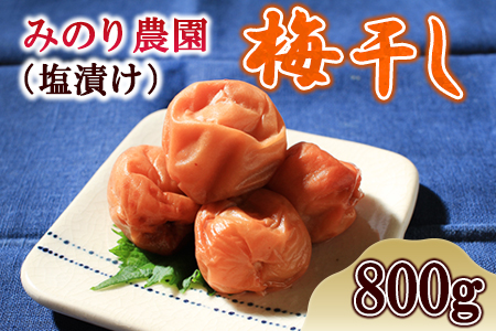塩漬けうめぼし 800g 梅 梅干し みのり農園