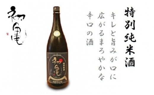 日本酒 辛口 初亀 特別純米 1800ml 静岡県 地酒 ギフト 宅飲み 1升 瓶 お酒 宅飲み 家飲み おうち時間 飲み会 アルコール 飲料 静岡県 藤枝市 父の日