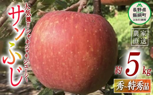 りんご サンふじ 秀 〜 特秀 5kg 丸西農園 沖縄県配送不可 2024年12月中旬頃から2025年1月上旬頃まで順次発送予定 令和6年度収穫分 特別栽培農産物 ( 除草剤 化学肥料 不使用 ) 信州 果物 フルーツ リンゴ 林檎 長野 17000円 予約 農家直送 長野県 飯綱町 [0508]