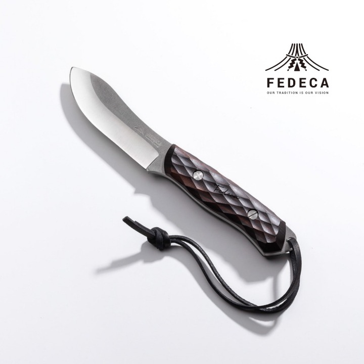 【FEDECA】ブッシュクラフトナイフ名栗黒檀 001231