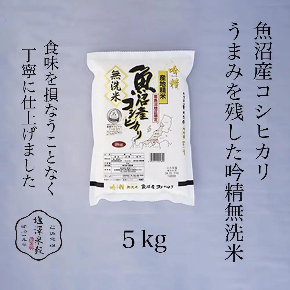 令和7年産 南魚沼産コシヒカリ《吟精無洗米》 5kg【銘柄米 ブランド米 無洗米 こしひかり コシヒカリ魚沼産 新潟米 新潟県産 産地直送 ご飯 御飯 ごはん お米 米 こめ コメ】