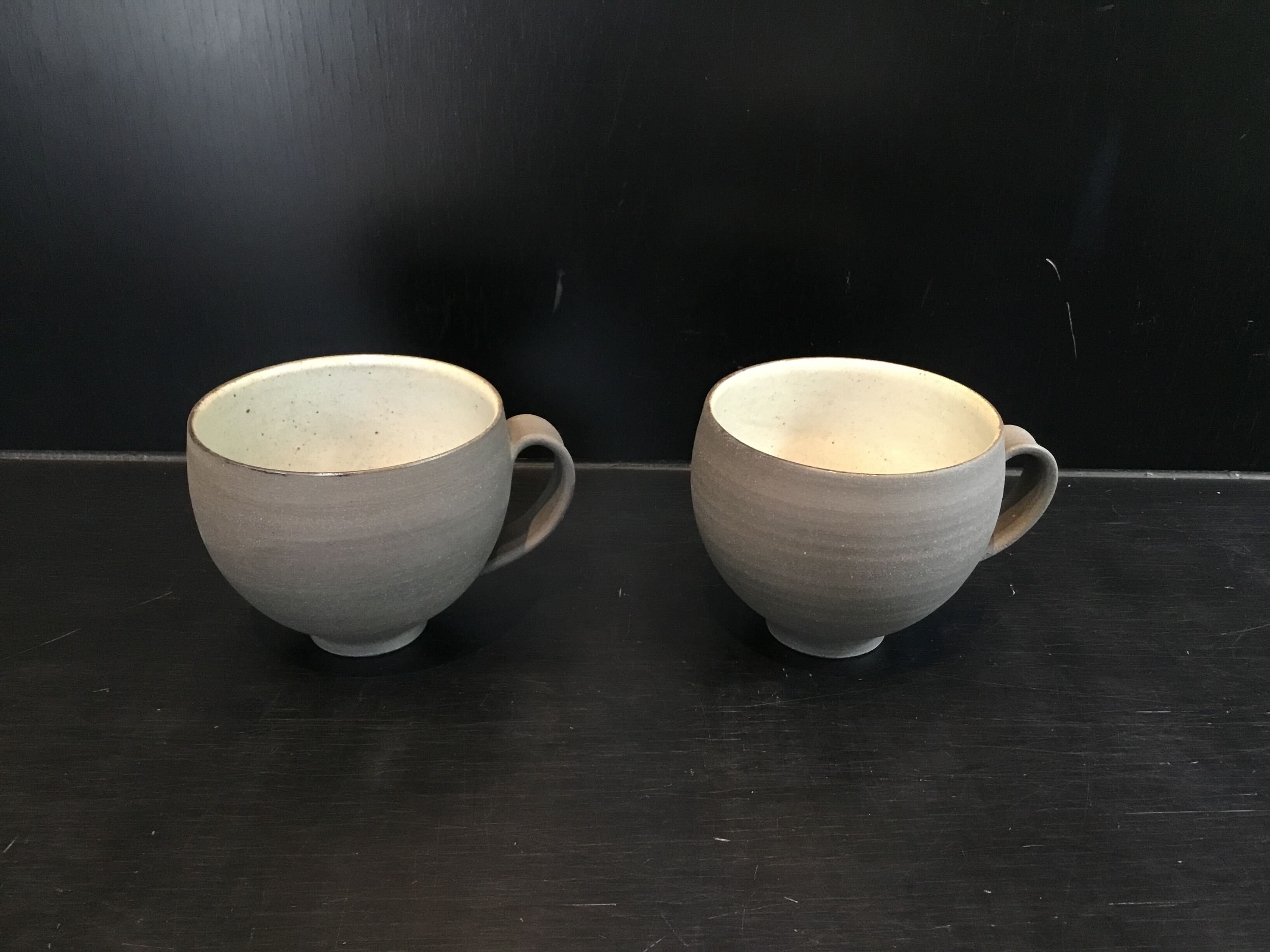 
                  白華窯 内粉引スープカップ2点
                