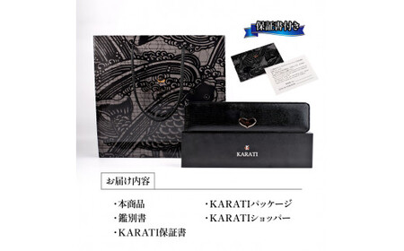K18YG ダイヤモンド   ブラックサファイア ペンダント KARATI ダイヤモンド