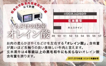 玄米黒牛　食べ比べ焼肉セット1㎏　国産牛肉＜1.9-11＞