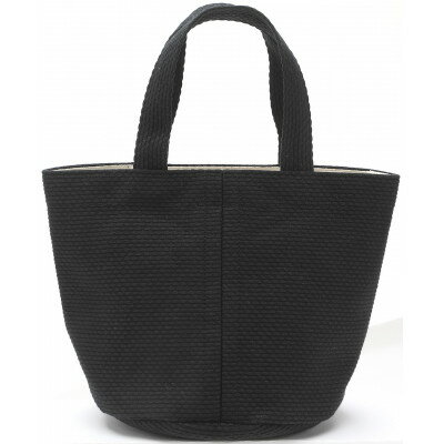 【ふるさと納税】三河木綿刺子織　sasicco　コールバッグ　黒【1683983】